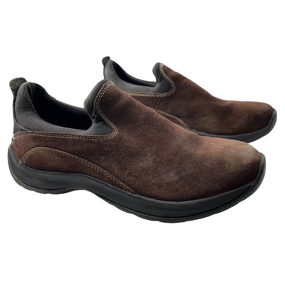 Lands' End Other - Lands End Mens Size 7B Slip On Loafer Shoes Brown Suede Outdoor Casual